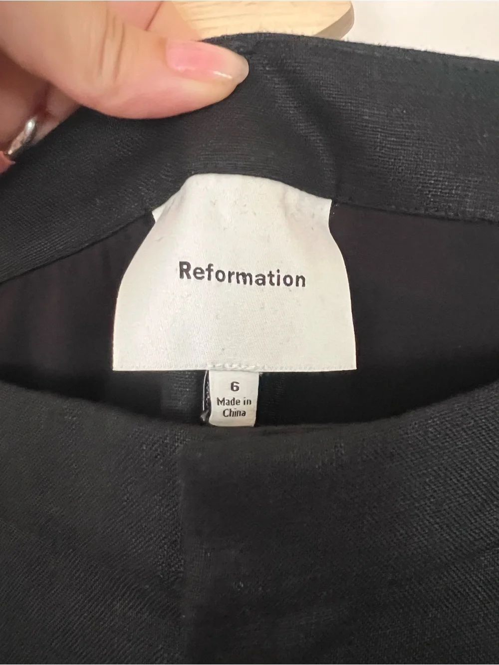 Reformation linen shorts